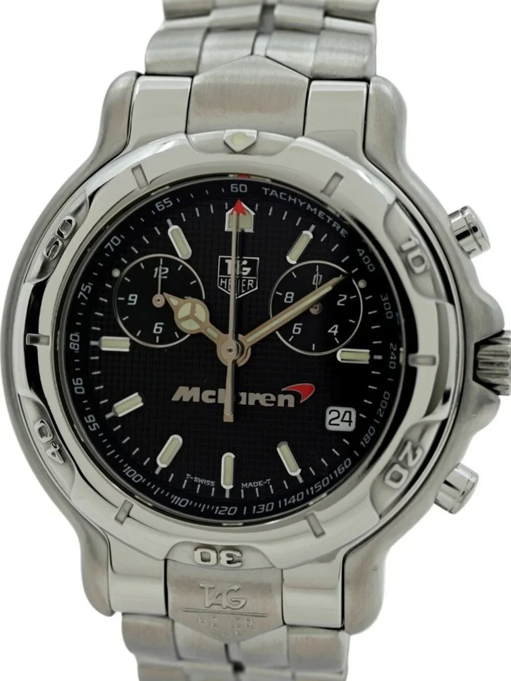 Tag Heuer 41mm Men's 6000 Series McLaren Limited Edition SS Watch Ref: CH1117!